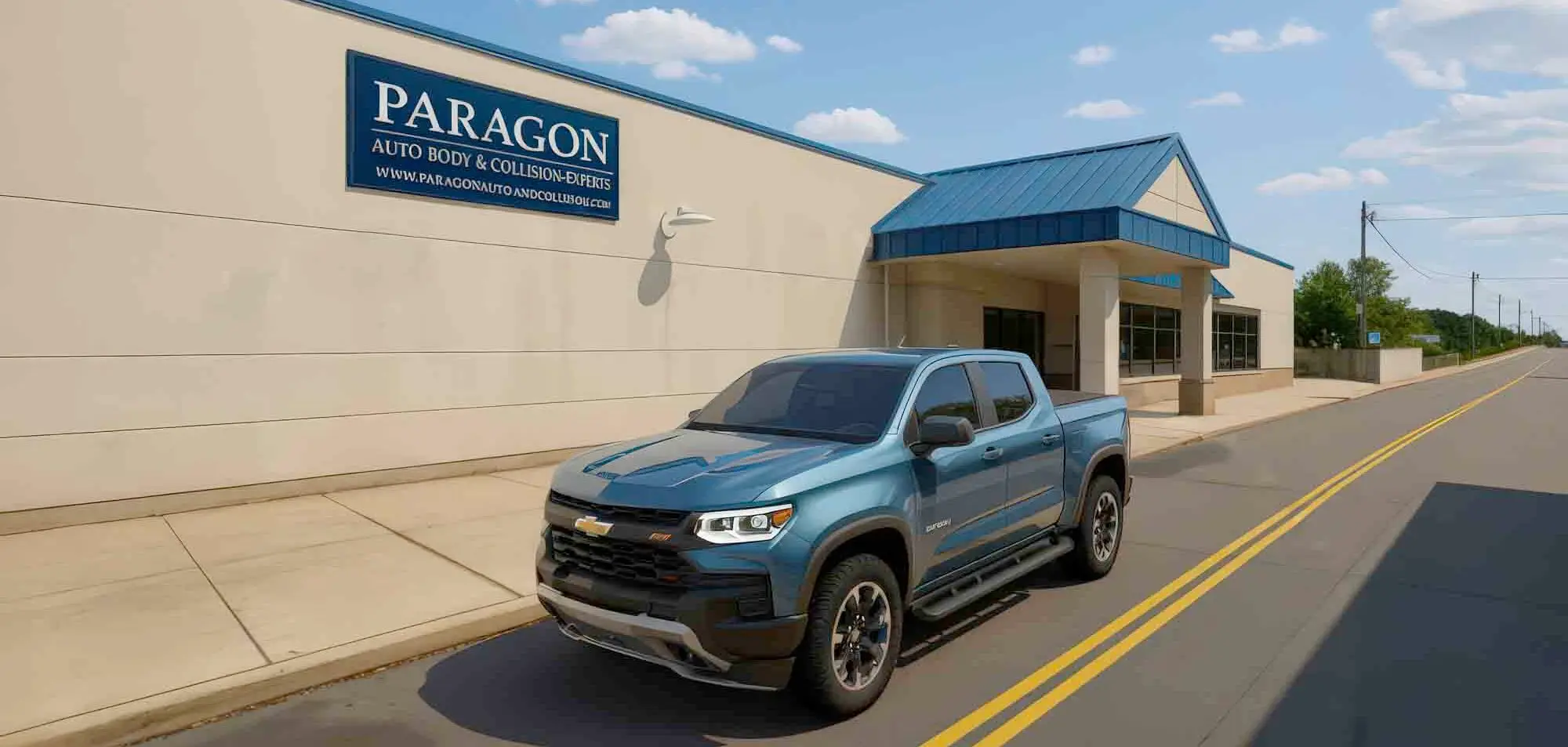 gm certified collision center center building