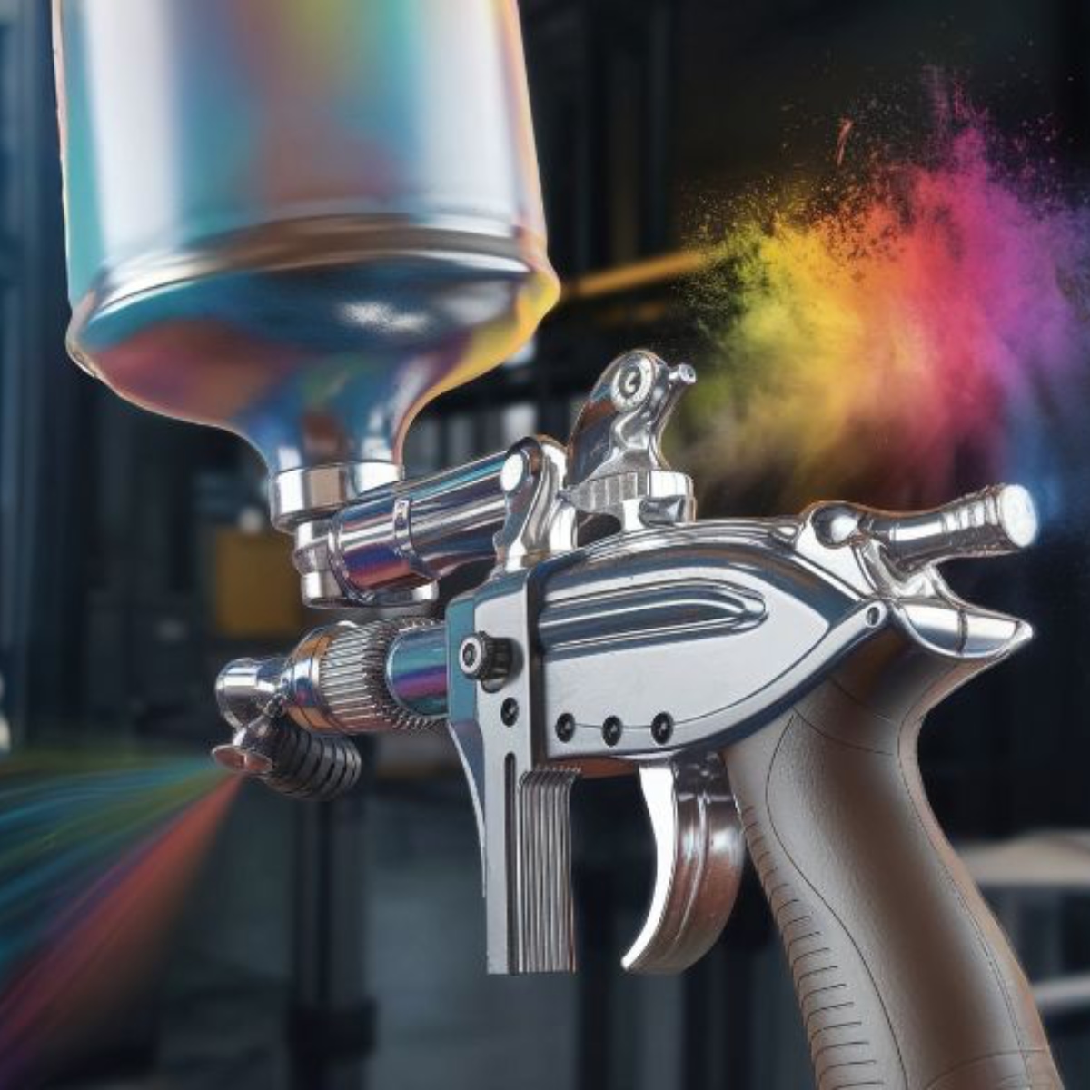Hummer Collision Repair picture of paint sprayer Hummer Collision Repair picture of paint sprayer